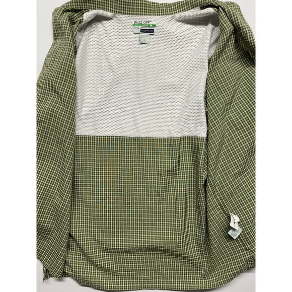 ExOfficio Buzz Off Insect Shield Long Sleeve Men's Shirt Green Plaid Large - Picture 3 of 14